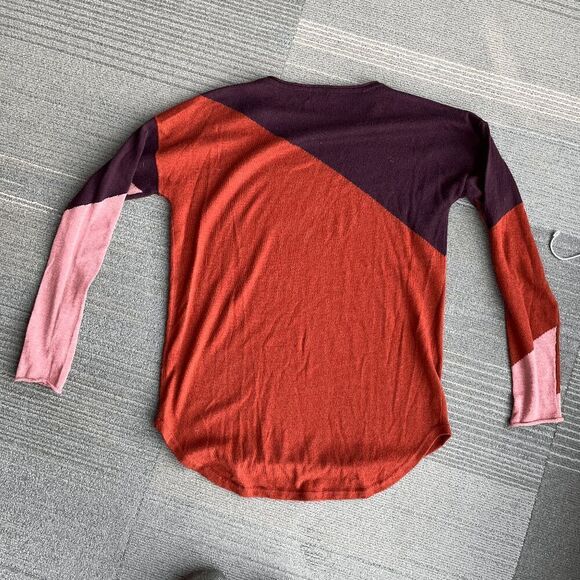 Smartwool Shadow Pine Colorblock Lightweight Sweater - Size M - Picture 2 of 6